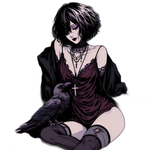 dress, jewelry, mask, staff transparent PNG cut-out