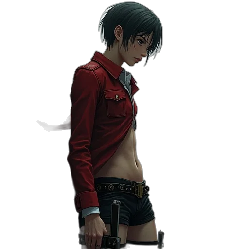 jacket, staff, weapon, animal transparent PNG cut-out