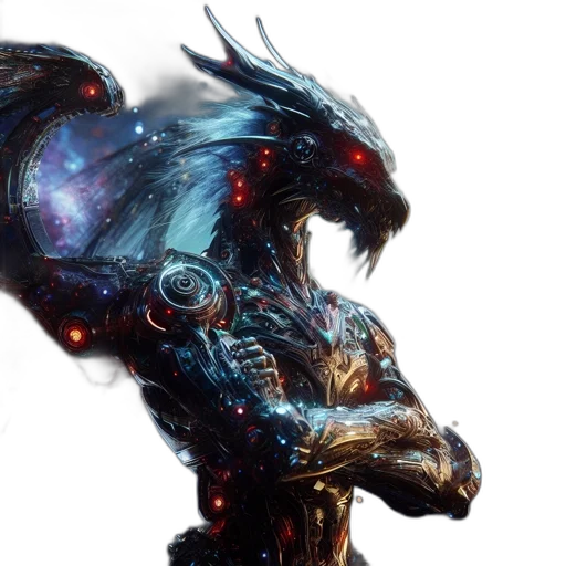dragon, creature, robot, animal transparent PNG cut-out