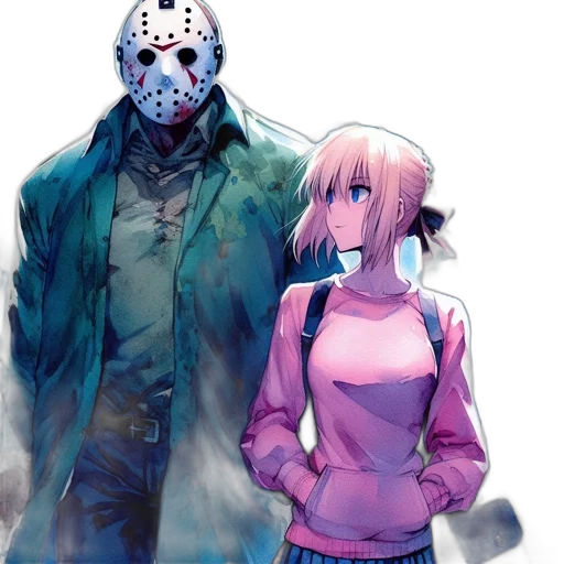mask, jacket, concept art, comic book art transparent PNG cut-out
