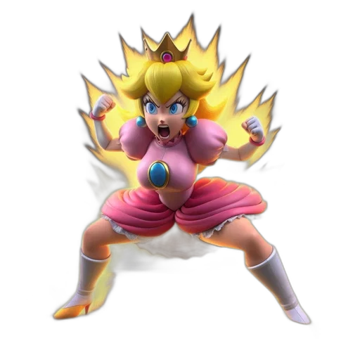 dress, weapon, staff, hair transparent PNG cut-out