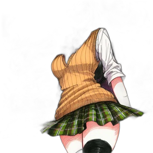 hat, dress, staff, weapon transparent PNG cut-out