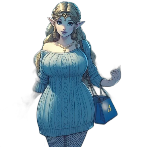 dress, staff, concept art, fantasy art transparent PNG cut-out