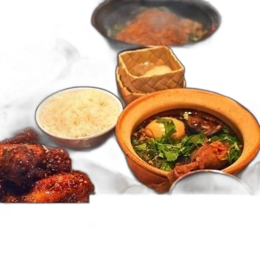 food, photorealistic, table, filled transparent PNG cut-out