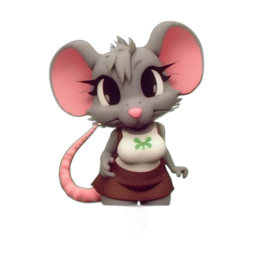 animal, staff, 3d render, concept art transparent PNG cut-out