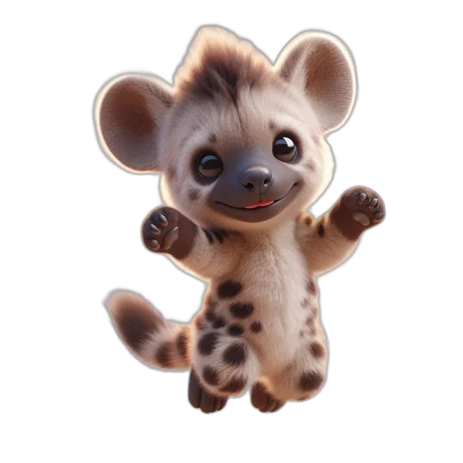 animal, creature, staff, 3d render transparent PNG cut-out