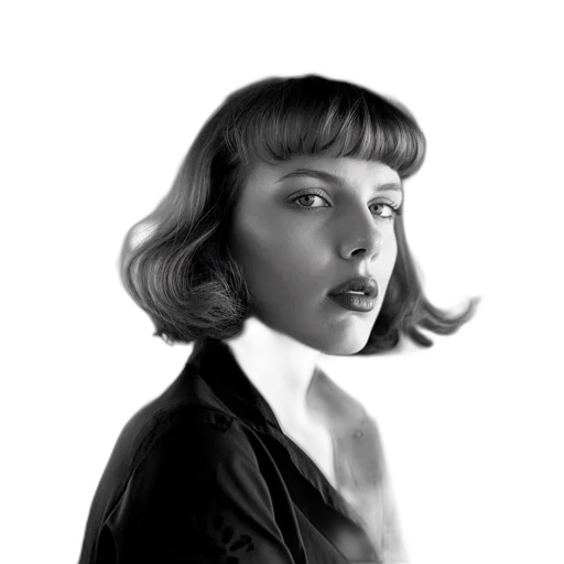 face, jacket, hair, hat transparent PNG cut-out