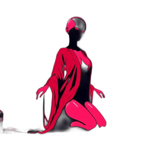 dress, creature, mask, robot transparent PNG cut-out