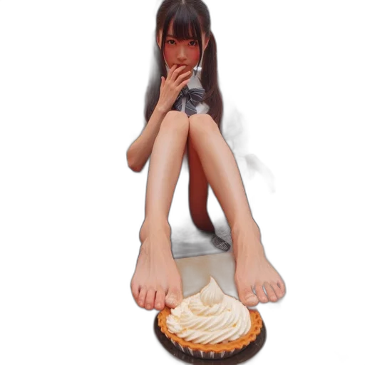 shoes, food, 3d render, photorealistic transparent PNG cut-out