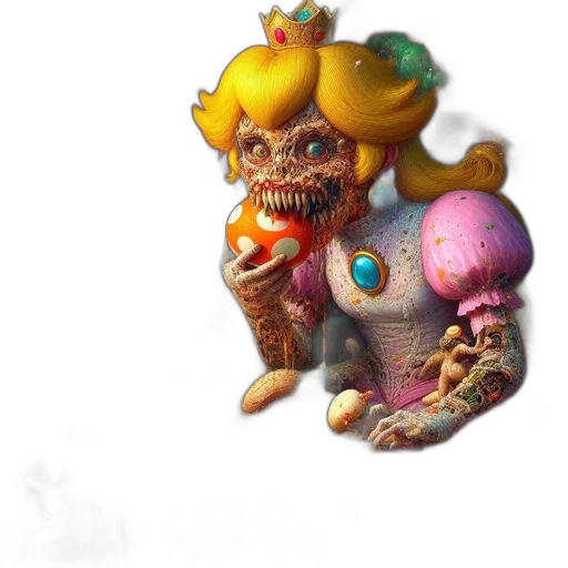 creature, staff, crown, jewelry transparent PNG cut-out
