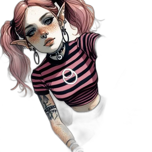 comic book art, concept art, fantasy art, cartoon transparent PNG cut-out