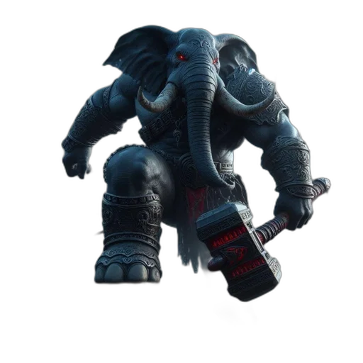 robot, weapon, creature, staff transparent PNG cut-out