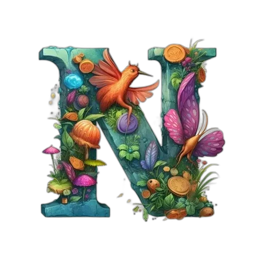 flower, furniture, 3d render, watercolor transparent PNG cut-out