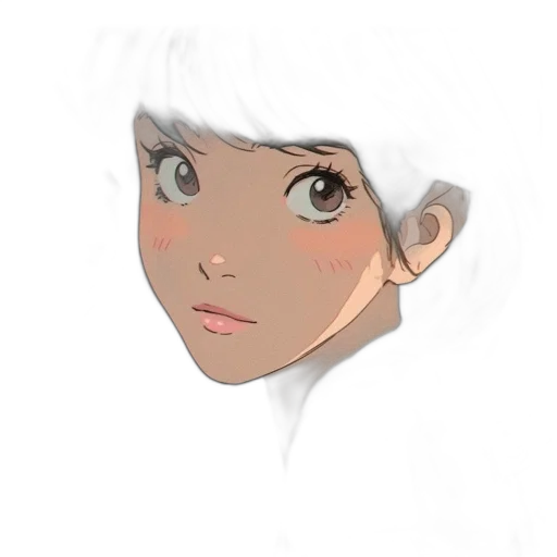 face, hat, creature, anime transparent PNG cut-out