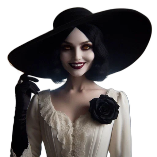 hat, dress, mask, face transparent PNG cut-out