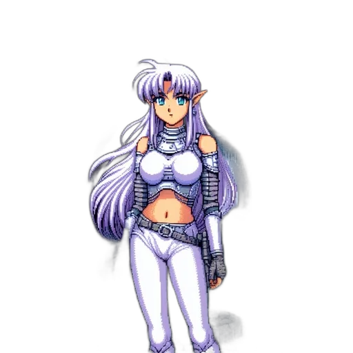 robot, pixel art, concept art, fantasy art transparent PNG cut-out