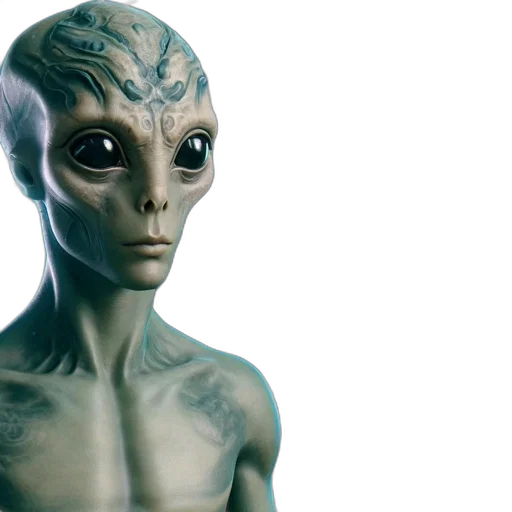 creature, concept art, 3d render, outer space transparent PNG cut-out