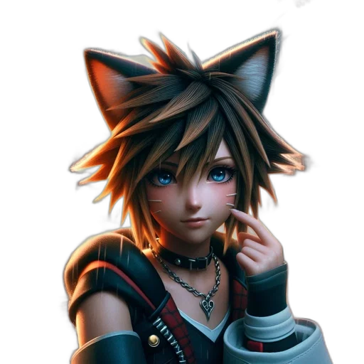 animal, staff, face, 3d render transparent PNG cut-out