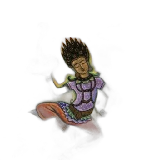 jewelry, staff, hair, creature transparent PNG cut-out