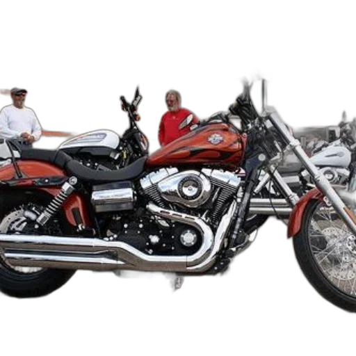3d render, photorealistic, red, harley-davidson transparent PNG cut-out
