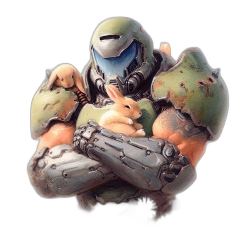 robot, weapon, creature, jacket transparent PNG cut-out