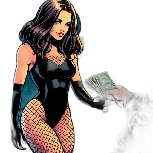 comic book art, concept art, cartoon, fantasy art transparent PNG cut-out