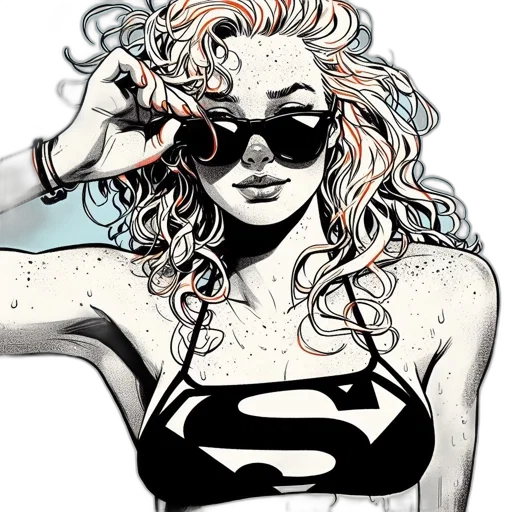 comic book art, cartoon, concept art, photorealistic transparent PNG cut-out