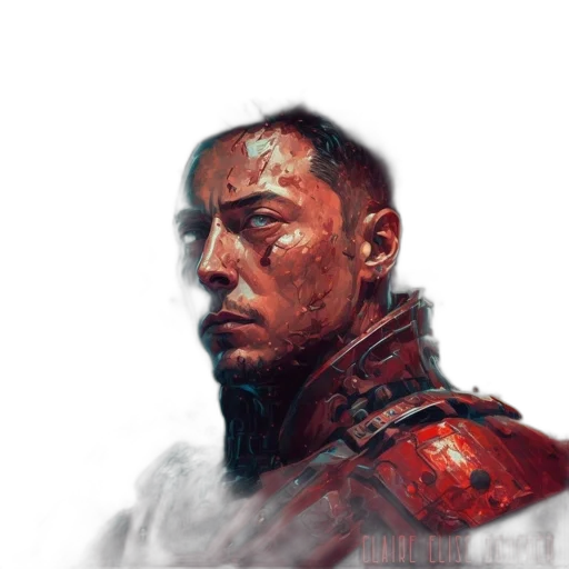 face, robot, concept art, comic book art transparent PNG cut-out