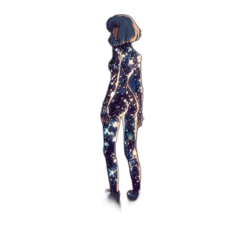 jacket, dress, staff, robot transparent PNG cut-out