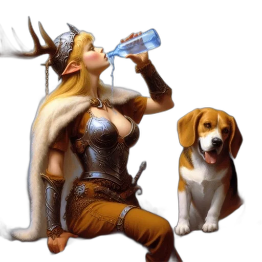 animal, fantasy art, concept art, pixel art transparent PNG cut-out