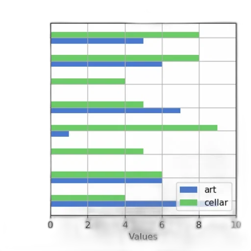 green, bar, chart, two transparent PNG cut-out