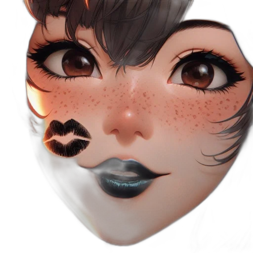 mask, face, creature, photorealistic transparent PNG cut-out