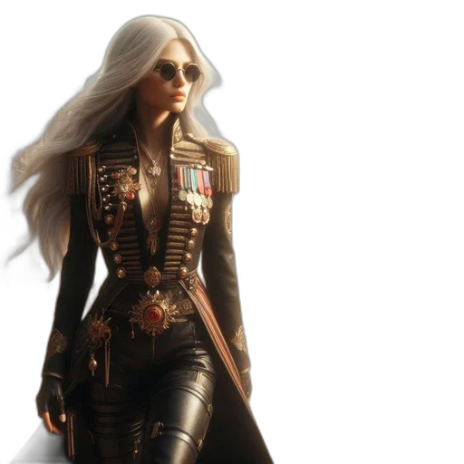 jacket, concept art, 3d render, fantasy art transparent PNG cut-out