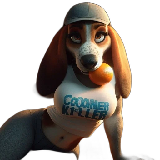 animal, 3d render, concept art, cartoon transparent PNG cut-out