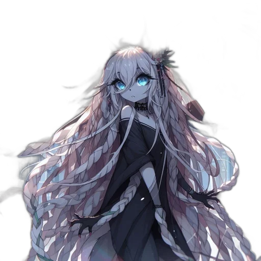 hair, dress, creature, dragon transparent PNG cut-out
