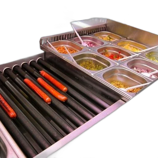 food, staff, 3d render, neon transparent PNG cut-out