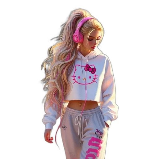 jacket, hair, concept art, pixel art transparent PNG cut-out