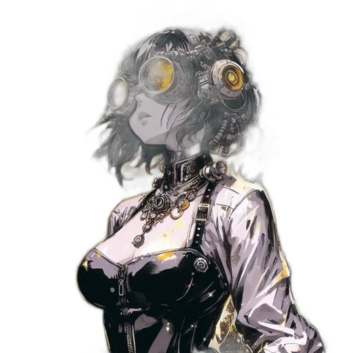 mask, robot, dress, creature transparent PNG cut-out