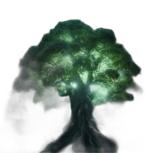 tree, crown, creature, dragon transparent PNG cut-out