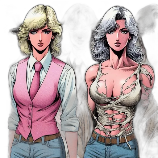 comic book art, concept art, fantasy art, cartoon transparent PNG cut-out