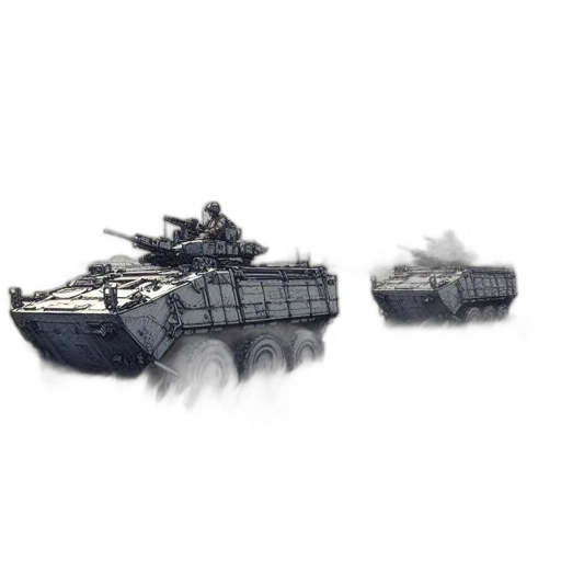 weapon, car, concept art, 3d render transparent PNG cut-out