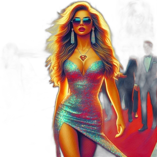 dress, comic book art, concept art, cartoon transparent PNG cut-out