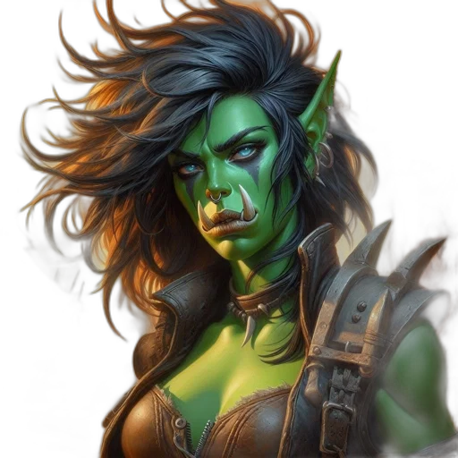 fantasy art, concept art, comic book art, photorealistic transparent PNG cut-out