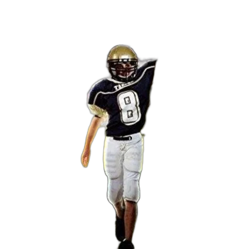 young, football, player, black transparent PNG cut-out