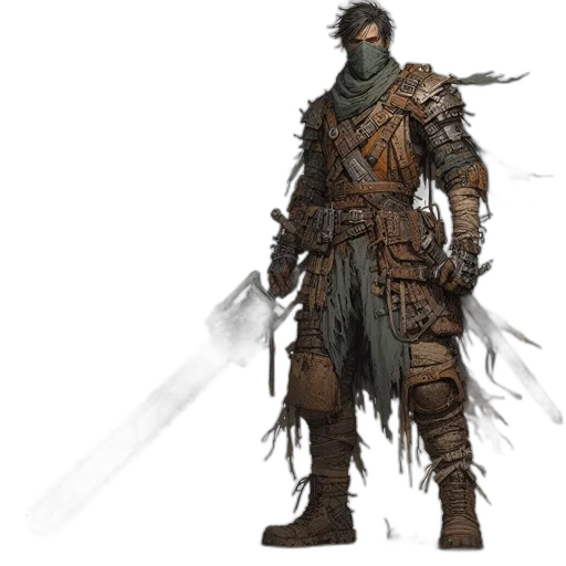 sword, weapon, mask, concept art transparent PNG cut-out