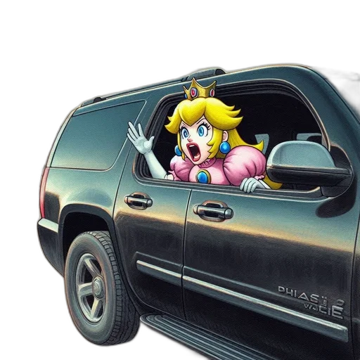 car, weapon, animal, crown transparent PNG cut-out