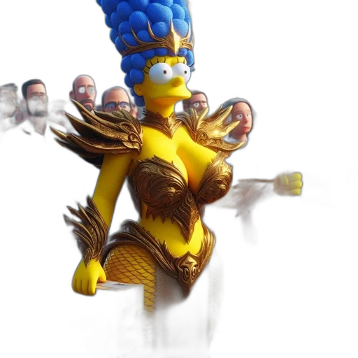 crown, creature, staff, weapon transparent PNG cut-out