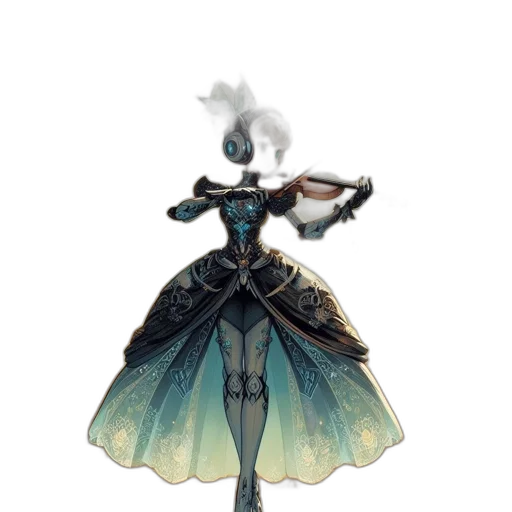 dress, staff, sword, weapon transparent PNG cut-out