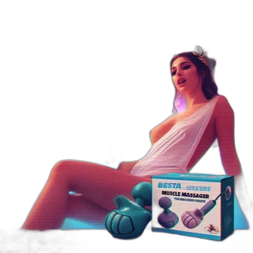 furniture, dress, vaporwave, neon-lit transparent PNG cut-out