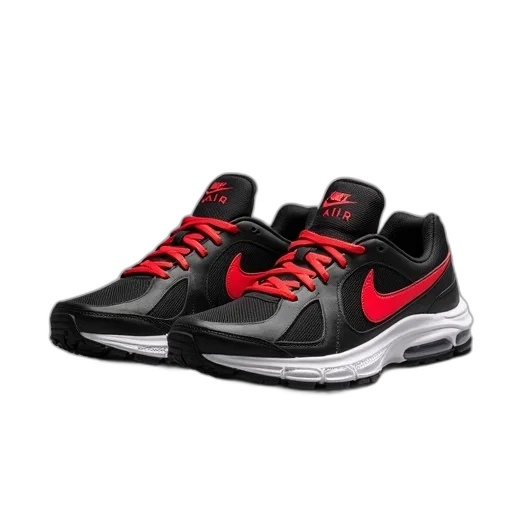shoes, 3d render, pair, black transparent PNG cut-out